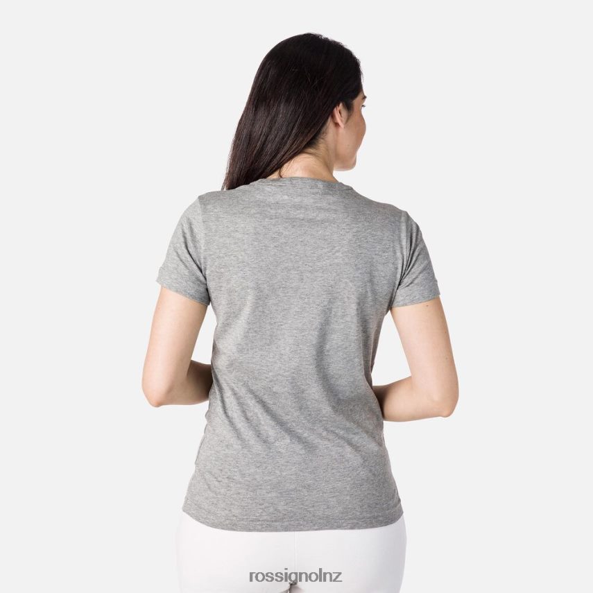 NZ Rossignol Women Logo Tee Heathergrey F222Z2831 Tops