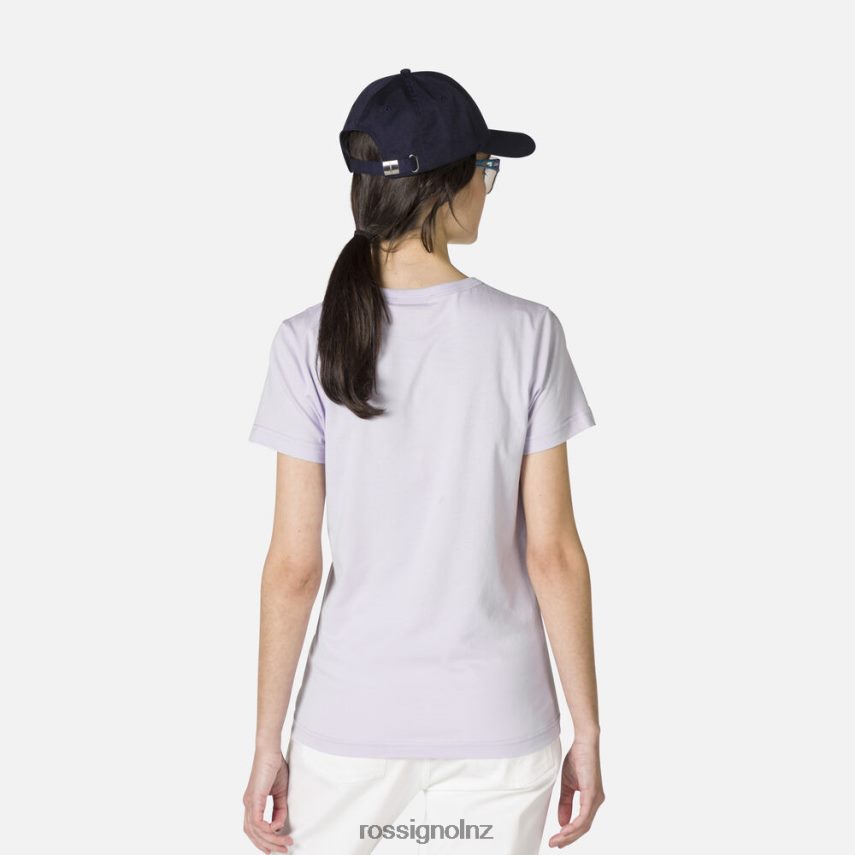 NZ Rossignol Women Logo Tee Lavendergrey F222Z2896 Tops