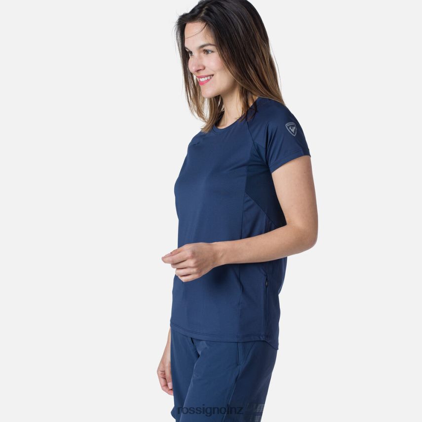 NZ Rossignol Women Short Sleeve Jersey Relaxed Fit Dark Navy F222Z2853 Tops