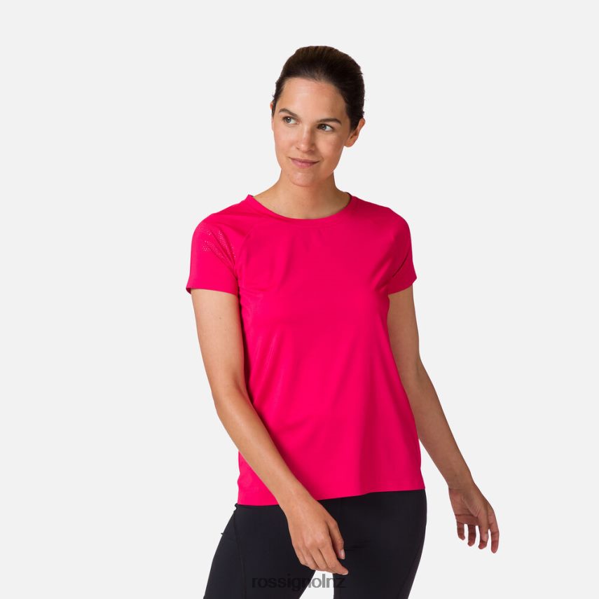 NZ Rossignol Women Tech Tee Candypink F222Z2950 Tops