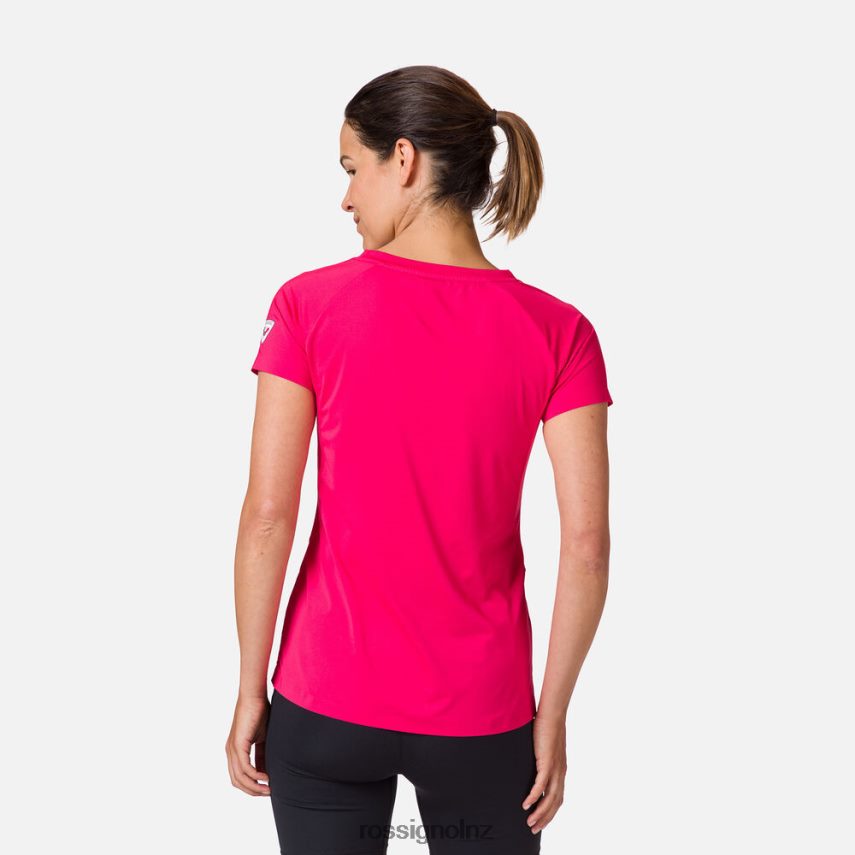 NZ Rossignol Women Tech Tee Candypink F222Z2950 Tops