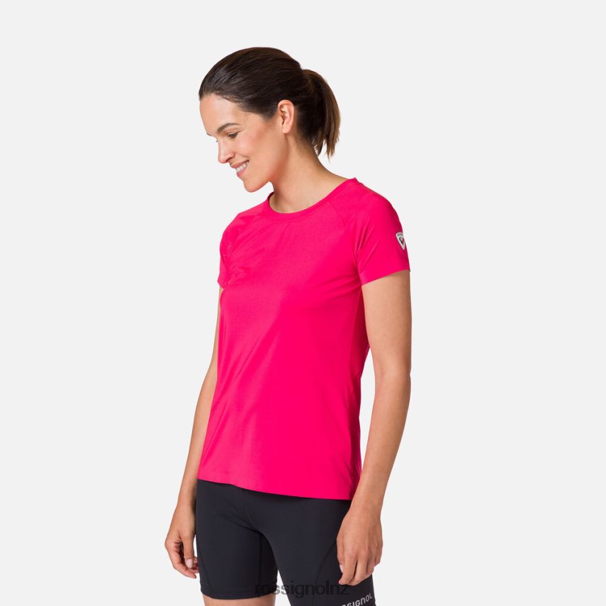 NZ Rossignol Women Tech Tee Candypink F222Z2950 Tops