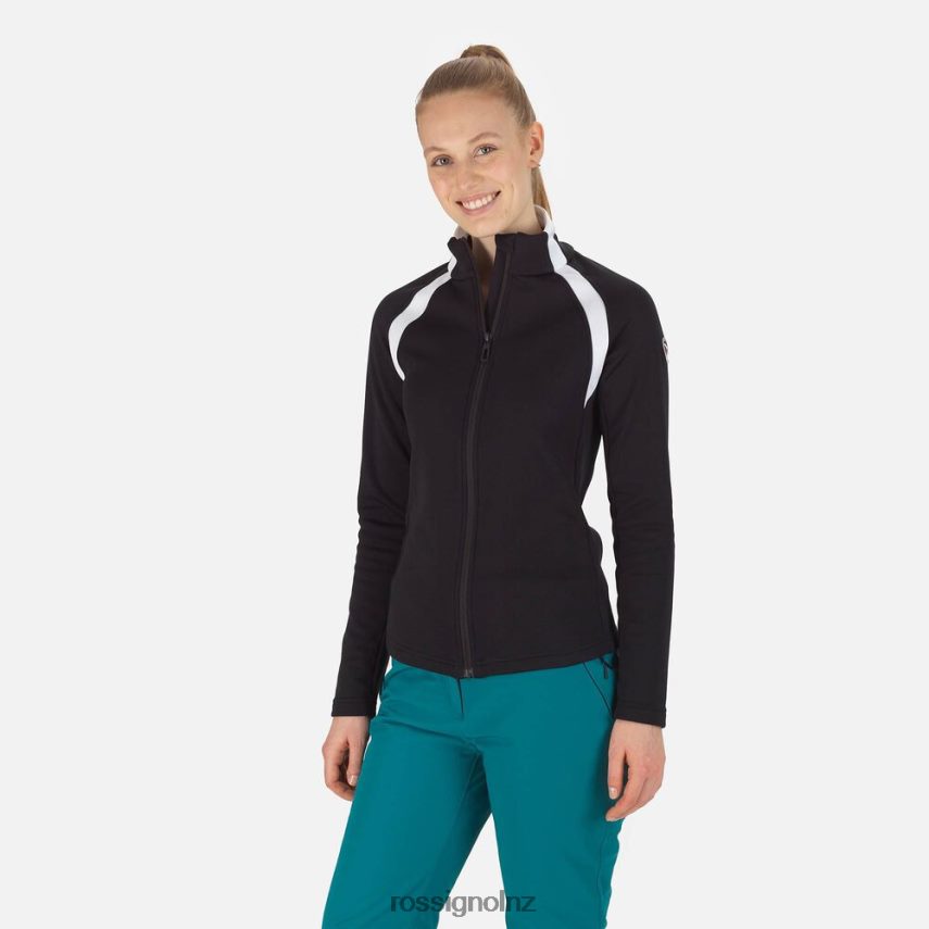 NZ Rossignol Women Aerial Full-Zip Fleece Black F222Z2709 Tops