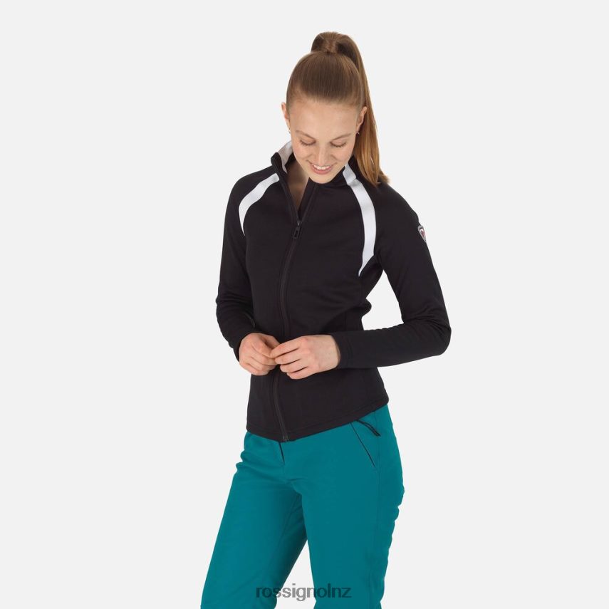 NZ Rossignol Women Aerial Full-Zip Fleece Black F222Z2709 Tops