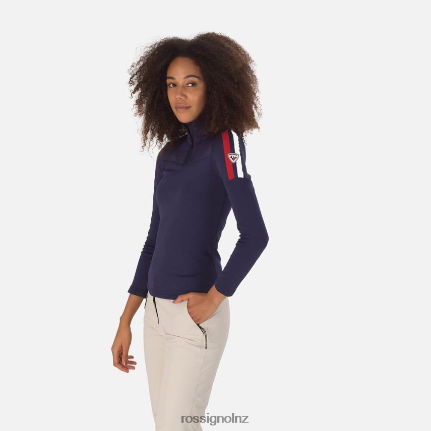 NZ Rossignol Women Experience Half-Zip Top Darknavy F222Z21082 Tops