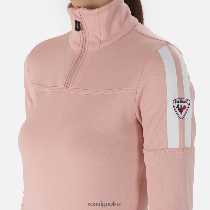 NZ Rossignol Women Experience Half-Zip Top Powderpink F222Z21032 Tops