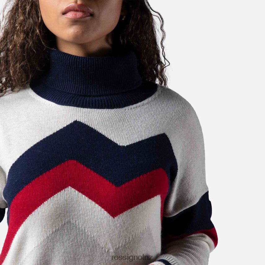 NZ Rossignol Women Mountain Knit Dress Fog F222Z21038 Tops