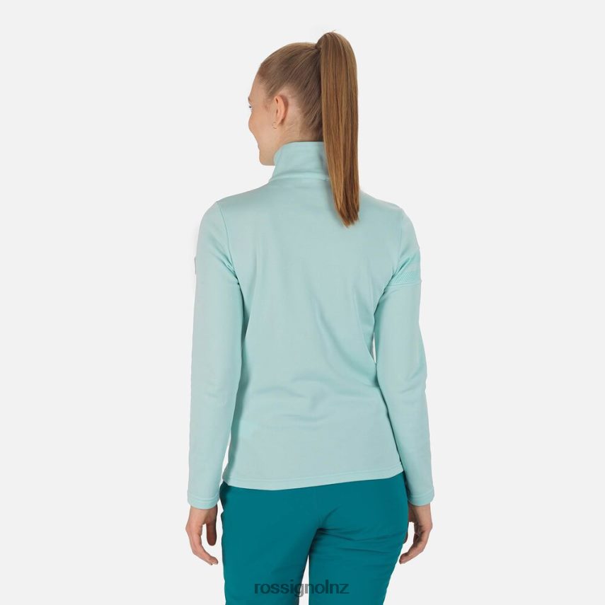 NZ Rossignol Women Resort Half-Zip Top Aqua F222Z21128 Tops