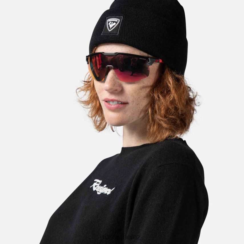 NZ Rossignol Women Signature Knit Sweater Black F222Z2902 Tops